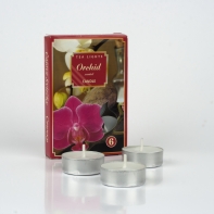 Svíčka čajová vonná orchidea sada 6ks
