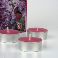 Svíčka čajová vonná šeřík sada 6ks