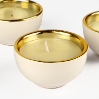 Svíčka keramická 3x6cm sada 3ks