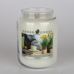 Svíčka ve skle bílý čaj s bergamotem Goose Creek 680g