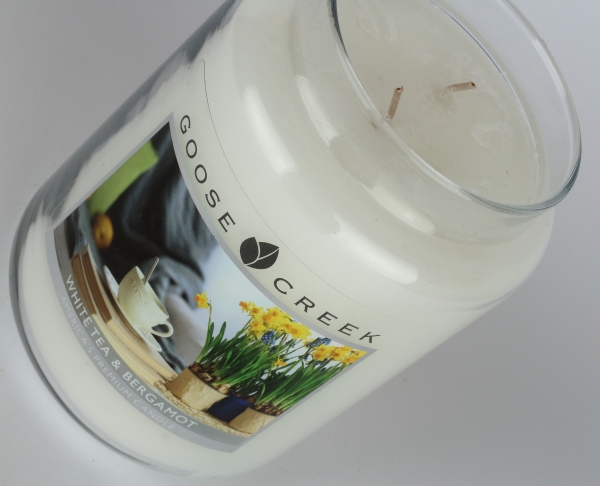 Svíčka ve skle bílý čaj s bergamotem Goose Creek 680g