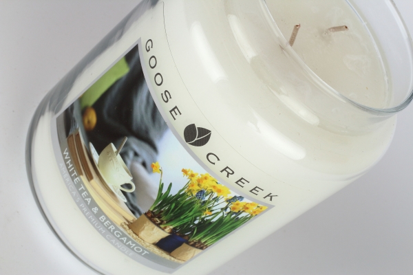 Svíčka ve skle bílý čaj s bergamotem Goose Creek 680g