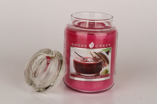 Svíčka ve skle jahodová marmeláda Goose Creek 680g