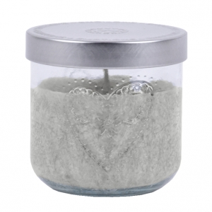 Svíčka ve sklenici se srdcem Čokoláda 22hod