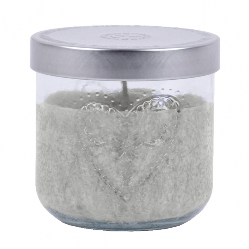 Svíčka ve sklenici se srdcem Čokoláda 22hod