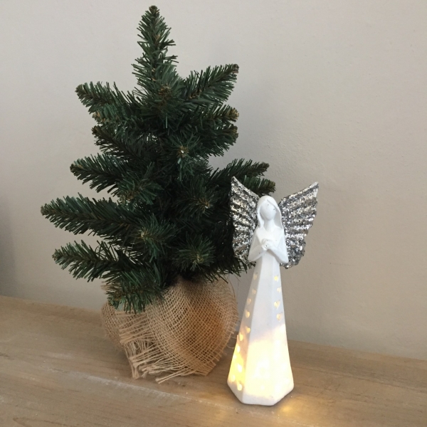 Svítící anděl 20cm