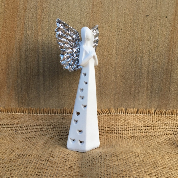 Svítící anděl 20cm