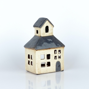 Svítící domeček kaplička na návsi 11 x 16,5 x 8 cm