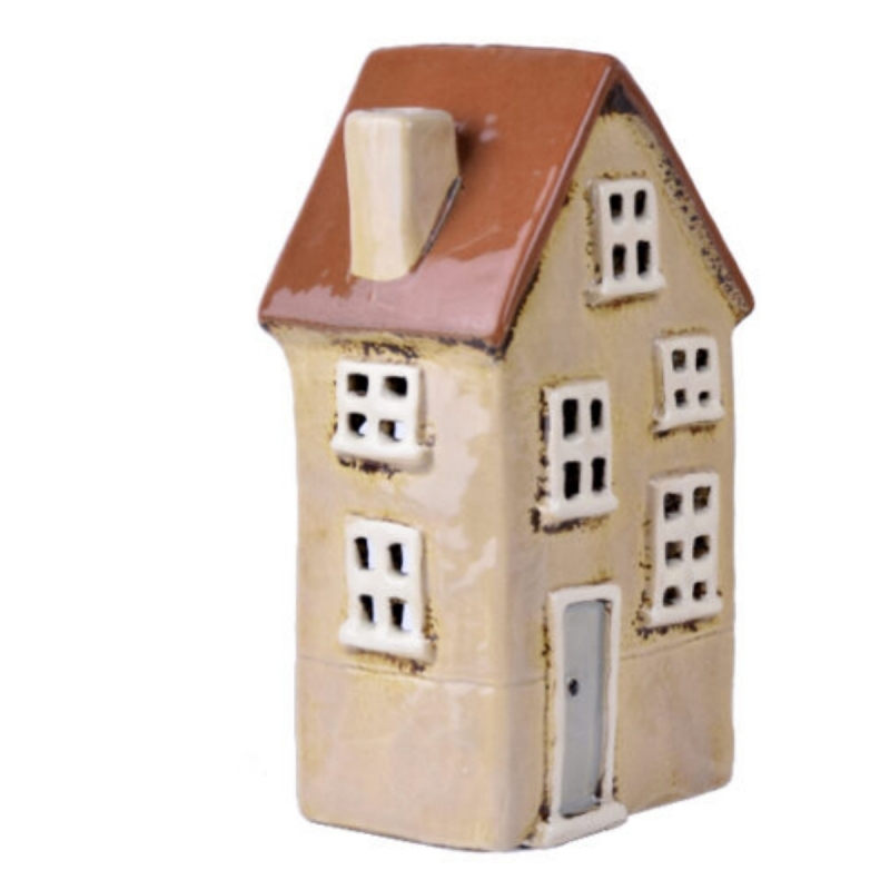 Svítící vánoční domeček 10x18,5x7,5cm