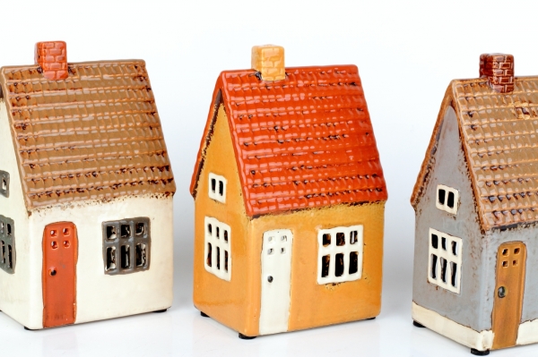 Svítící vánoční domeček 17x7x10cm 