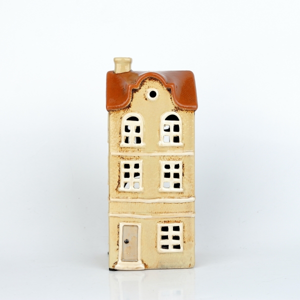 Svítící vánoční domeček 9,5x22,5x8,5cm A