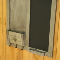 Tabule na křídy + schránka na dopisy + háčky na klíče 40x40x5,5cm