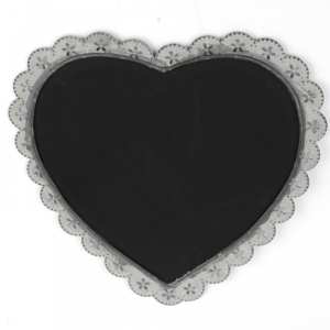 Tabule na vzkazy ve tvaru srdce 33x34cm