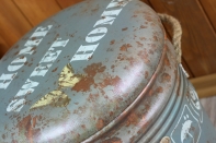 Taburet retro s úložným prostorem 31x36cm