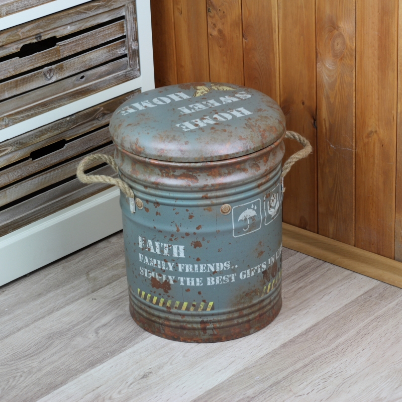 Taburet retro s úložným prostorem 31x36cm