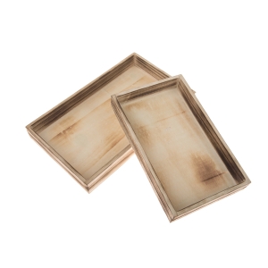 Tác dřevěný sada 2 kusů 3,5 x 18 x 30 cm