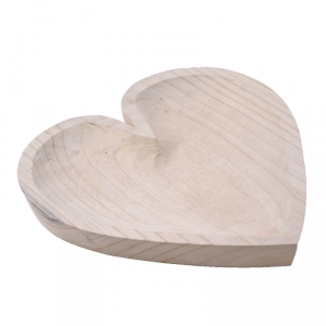 Tác na cukroví srdce dřevěné 30,5x31cm