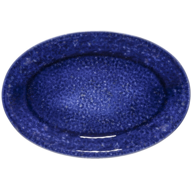 Tác oválný ABBEY modrý 46 x 31 cm keramický
