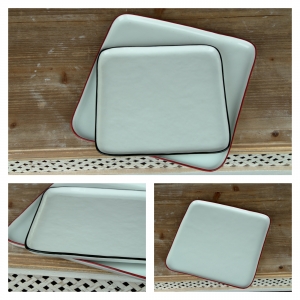 Tác porcelánový bílý