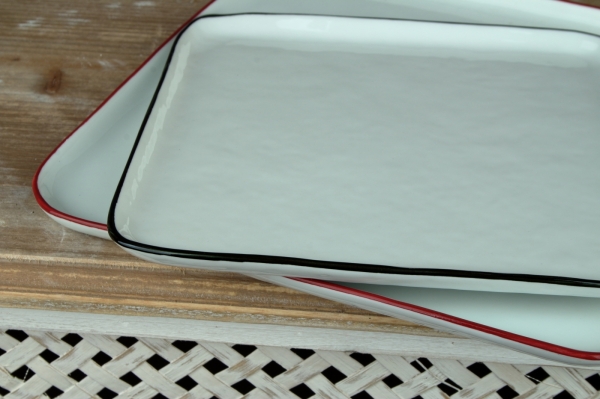 Tác porcelánový bílý