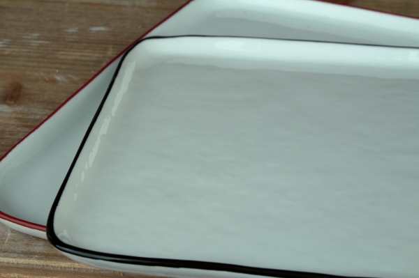 Tác porcelánový bílý