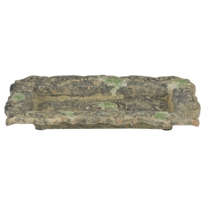 Tác zahradní terakotový 33,6 x 17,2 x 5,1 cm s patinou menší