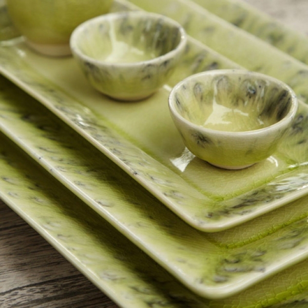 Tácek 27x11cm MADEIRA zelený