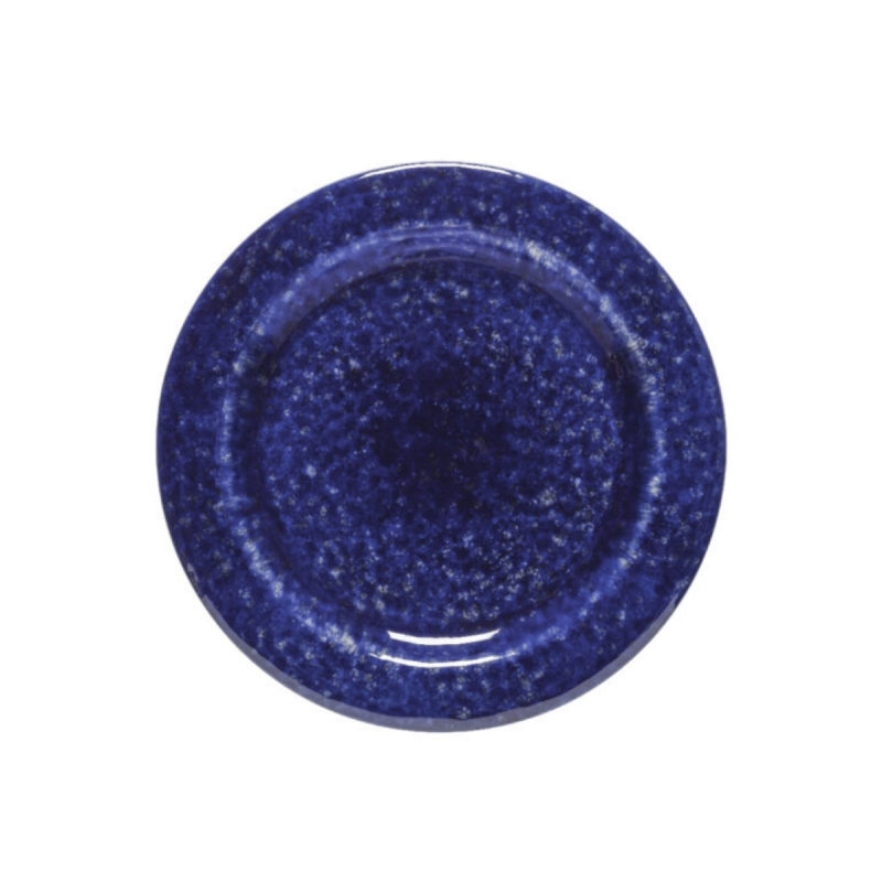 Talíř mělký ABBEY modrý průměr 28 cm keramický