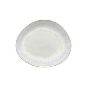 Talíř oválný mělký BRISA modrý 27 cm keramika