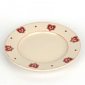 Talíř s motivem červeného srdce 20cm