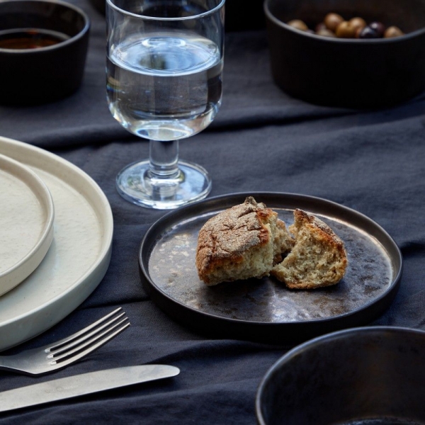 Talířek na pečivo 16cm metalický LAGOA