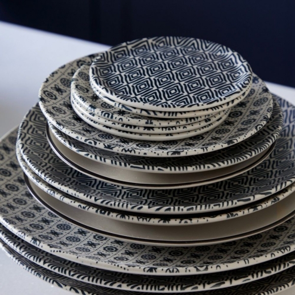 Talířek na pečivo 17cm AUGUSTA mozaika