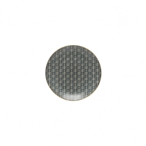 Talířek na pečivo 17cm AUGUSTA ornamenty zlatý okraj