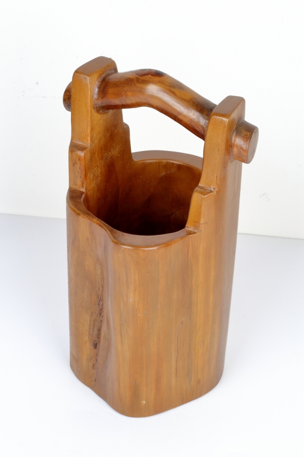 Teakové dřevo džber 45cm