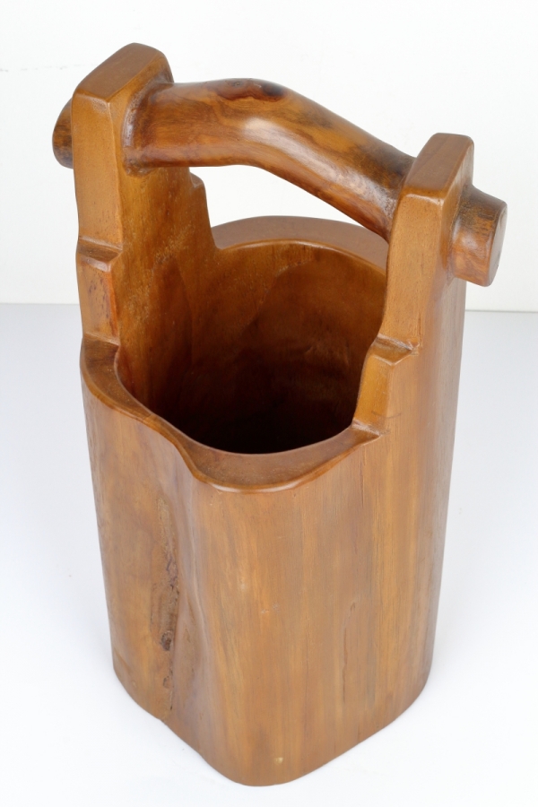 Teakové dřevo džber 45cm