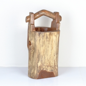 Teakové dřevo džber 74cm