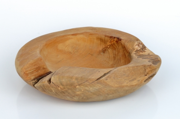 Teakové dřevo miska 24cm