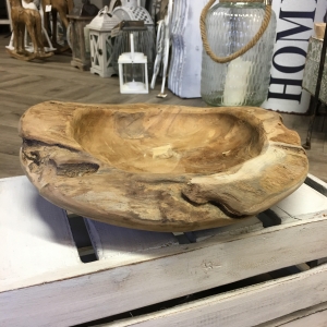 Teakové dřevo miska 27cm