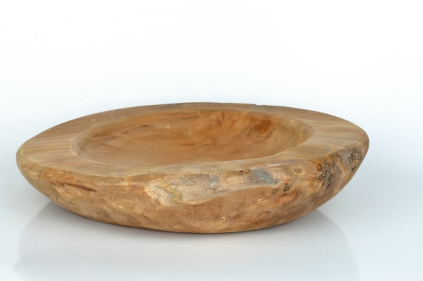 Teakové dřevo miska 30cm