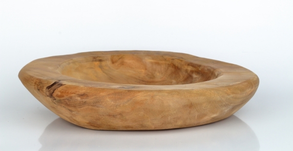 Teakové dřevo miska 30cm