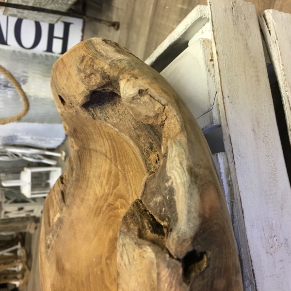 Teakové dřevo miska 31cm (typ A)