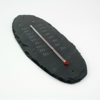 Teploměr břidlicový gravírovaný velký 42x15cm
