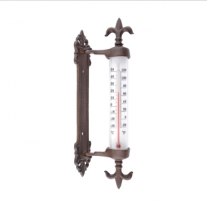 Teploměr na okno litina 5,5x9,4x29,5 cm