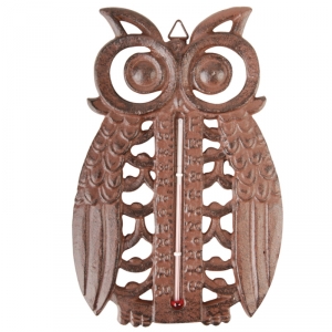 Teploměr sova 14x21x1,5cm