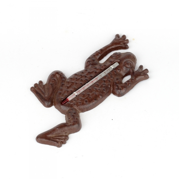 Teploměr žába litina 23x12cm