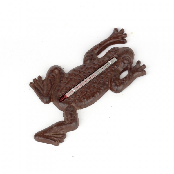 Teploměr žába litina 23x12cm