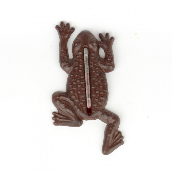 Teploměr žába litina 23x12cm