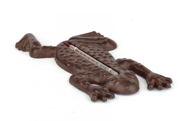 Teploměr žába litina 23x12cm