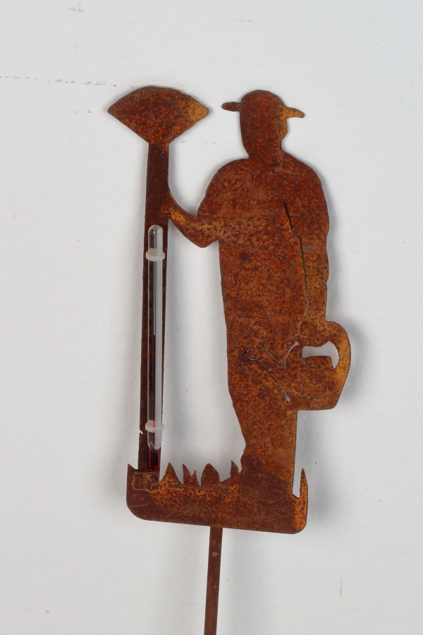 Teploměr zápich do trávníku zahradník 61x8cm