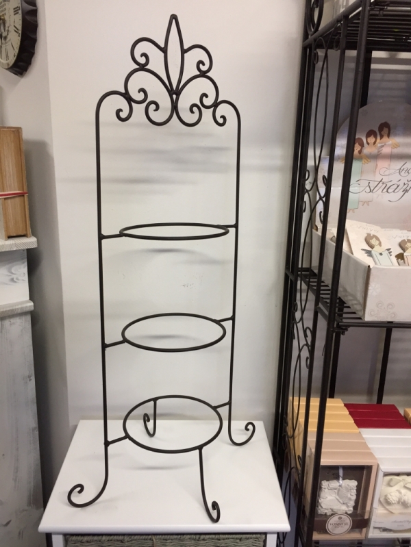 Třípatrový etažér na talíře 77cm